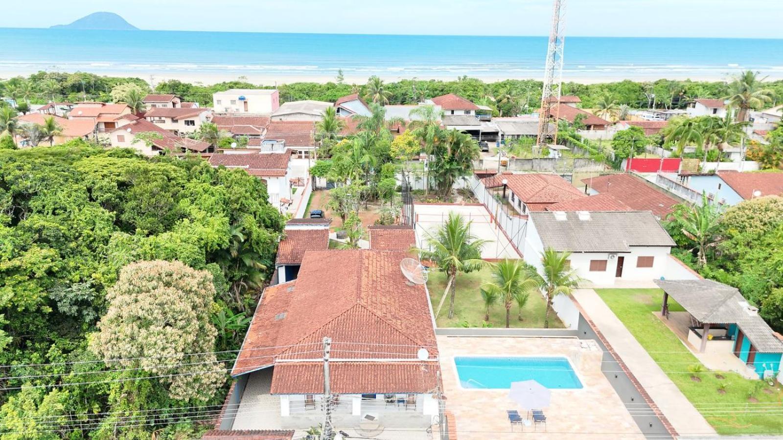 הוילה Casa Com Quadra De Areia Boraceia Sao Sebastiao מראה חיצוני תמונה